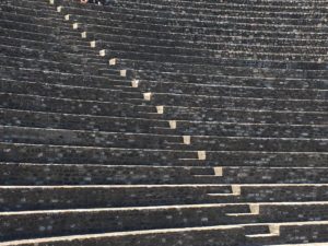 Stairs of the roman amphitheater in Lyon