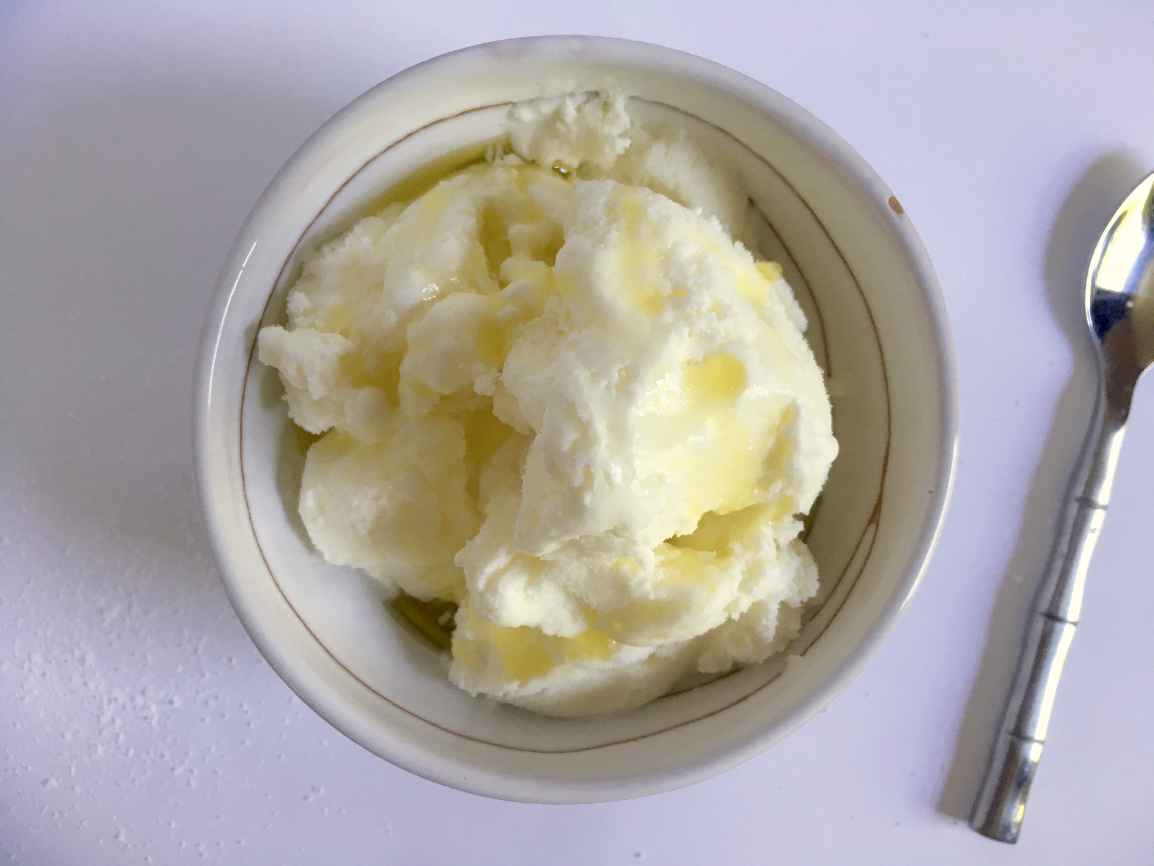 Olive Oil Ice Cream with Fleur de Sel
