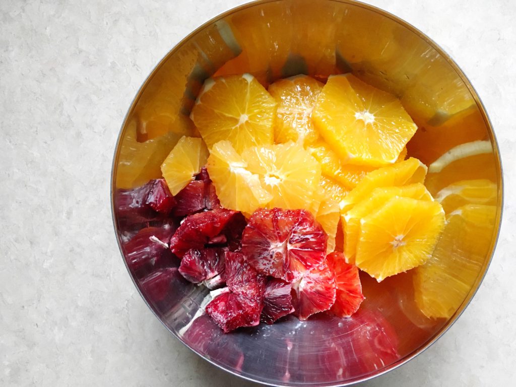 Bowl of orange slices