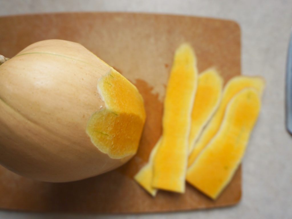 How to peel and chop a butternut squash