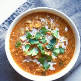 Vegan Curried Lentil, Coconut, and Tomato Soup from Ottolengi's Plenty