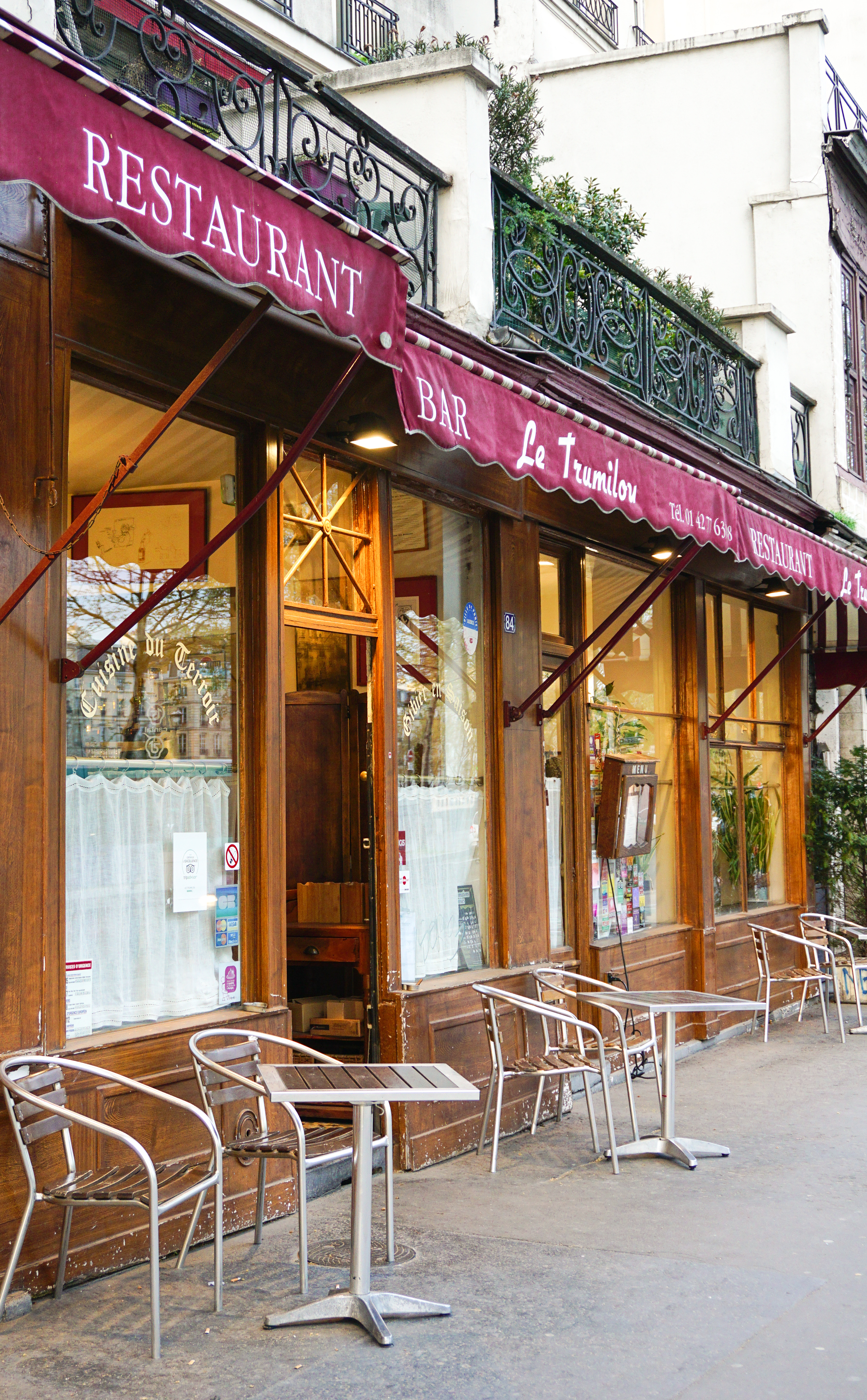 Trumilou restaurant Paris travel guide