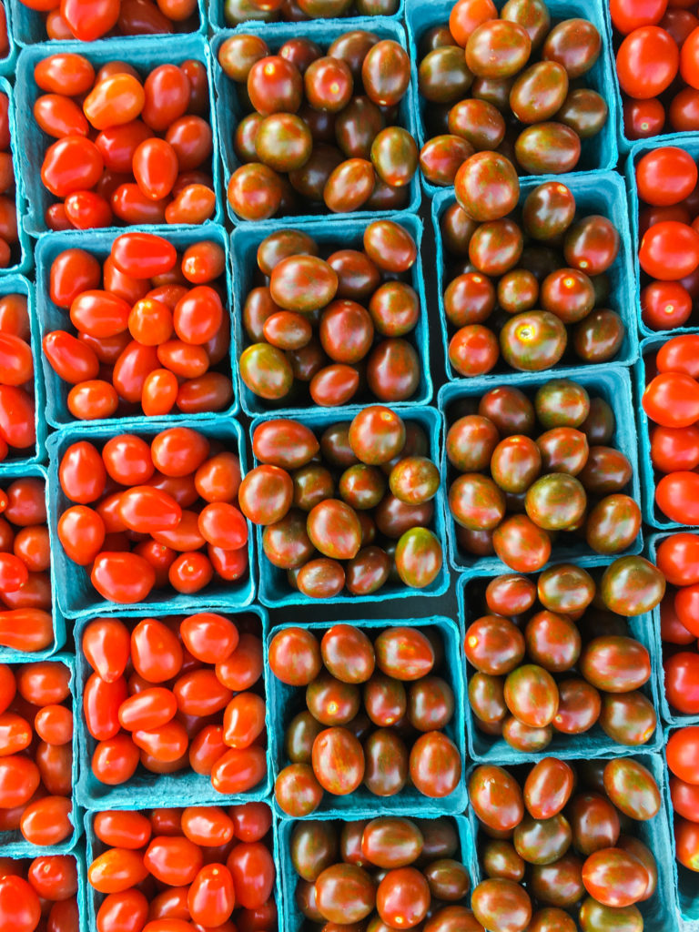 Cherry tomatoes at the farmers market