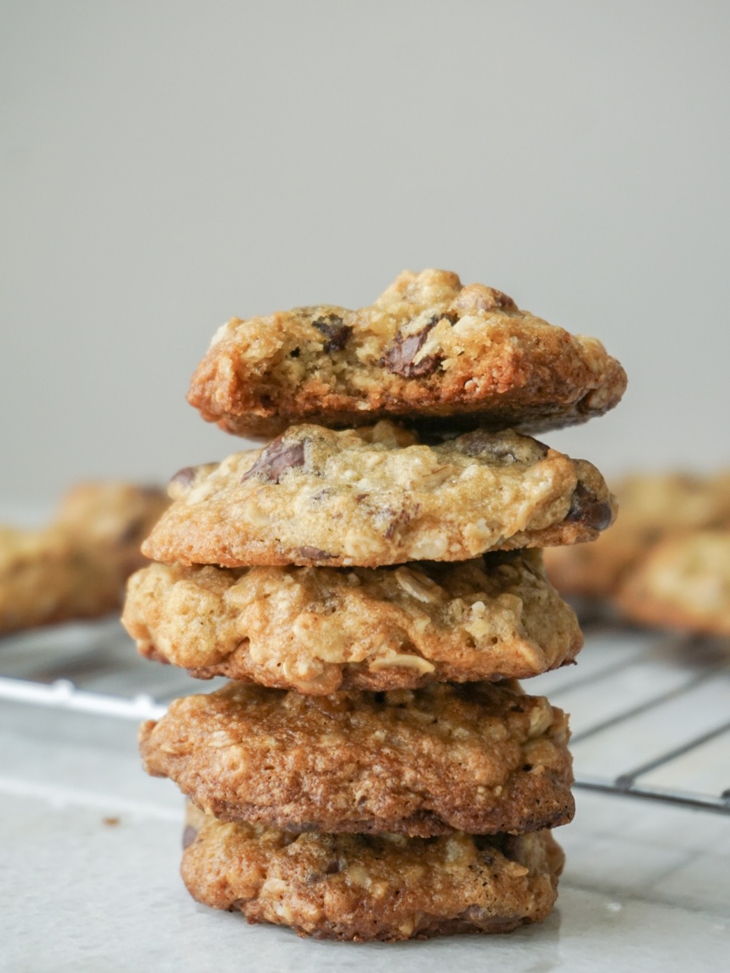 Mom's Oatmeal Chocolate Chip Cookies - I'm Always Hungry