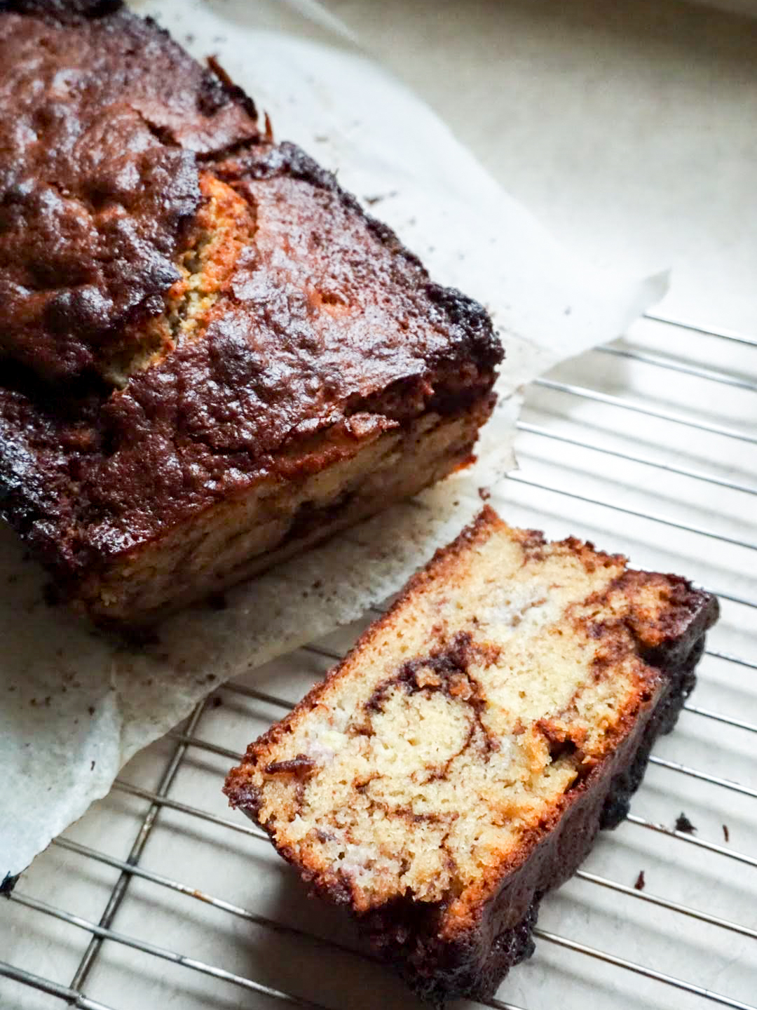 Hot Fudge Chocolate Banana Pound Cake - I'm Always Hungry